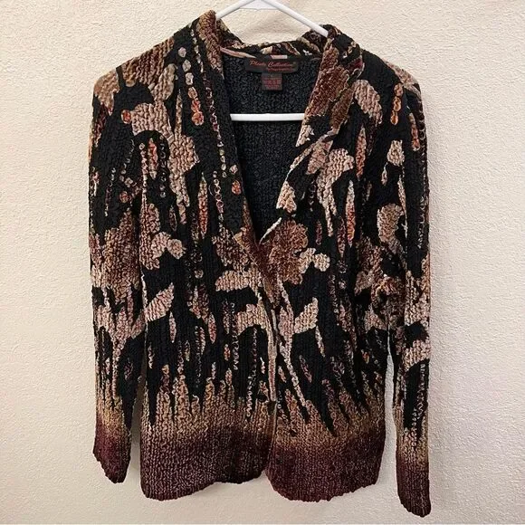 Pleats Collection Long Sleeve Accordion Blazer Size Small - Picture 1 of 5